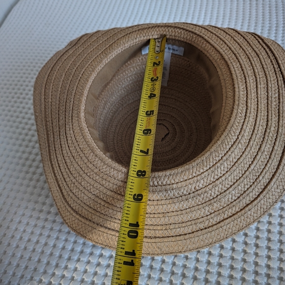 Laundry By Design Bow Straw Hat Wide Brim Summer Beach Sun Hat - Picture 6 of 7